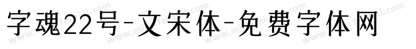 字魂22号-文宋体字体转换