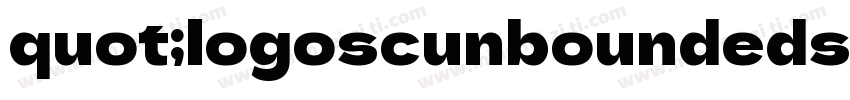 quot;logoscunboundedsans字体转换