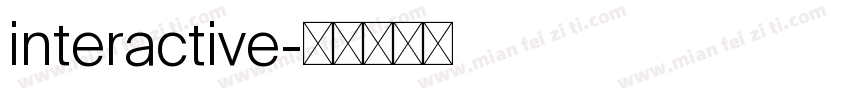 interactive字体转换