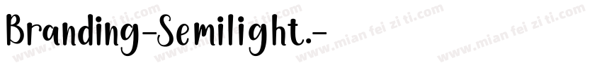 Branding-Semilight.字体转换