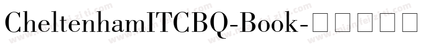 CheltenhamITCBQ-Book字体转换