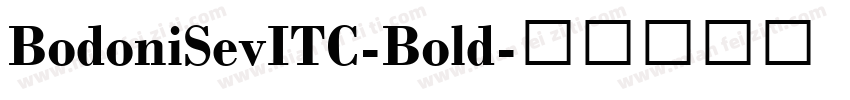 BodoniSevITC-Bold字体转换