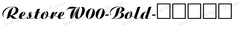 RestoreW00-Bold字体转换