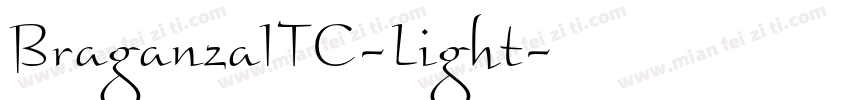 BraganzaITC-Light字体转换