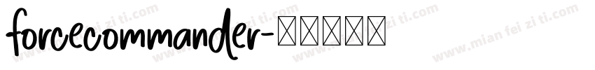 forcecommander字体转换