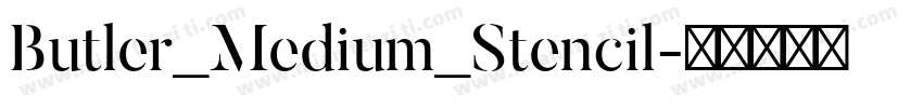 Butler_Medium_Stencil字体转换