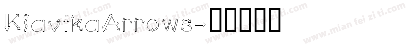 KlavikaArrows字体转换