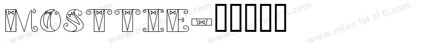 mosttie字体转换