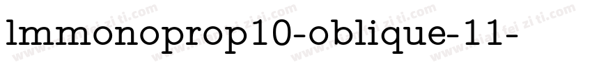 lmmonoprop10-oblique-11字体转换