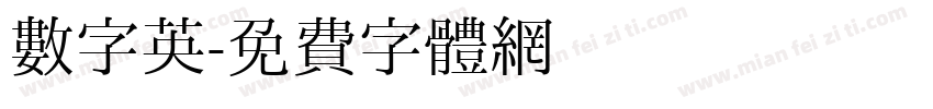 数字英字体转换