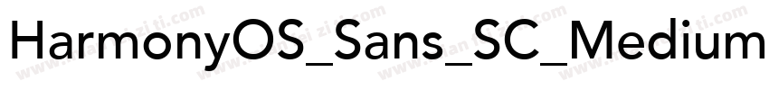 HarmonyOS_Sans_SC_Medium字体转换