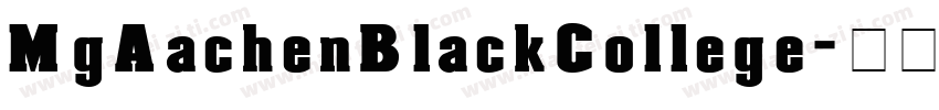 MgAachenBlackCollege字体转换