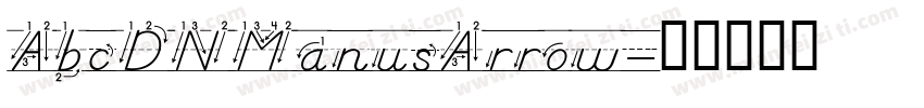 AbcDNManusArrow字体转换