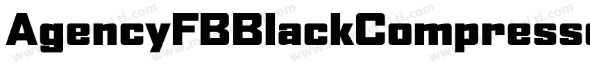 AgencyFBBlackCompressed字体转换