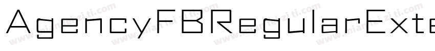 AgencyFBRegularExtended字体转换