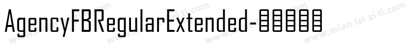 AgencyFBRegularExtended字体转换