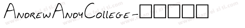 AndrewAndyCollege字体转换