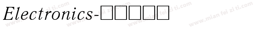 Electronics字体转换