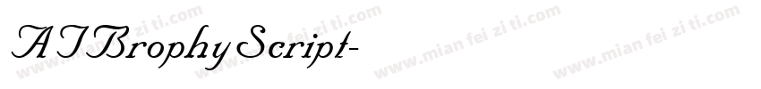 ATBrophyScript字体转换