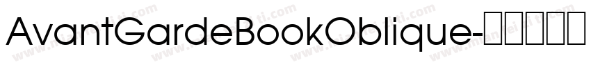 AvantGardeBookOblique字体转换