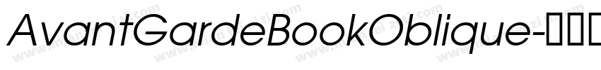 AvantGardeBookOblique字体转换