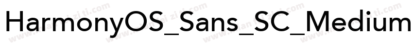 HarmonyOS_Sans_SC_Medium字体转换