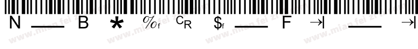 New_Barcode_Font_tfb生成器字体转换