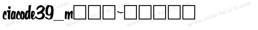 ciacode39_m转换器字体转换