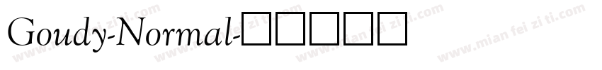 Goudy-Normal字体转换