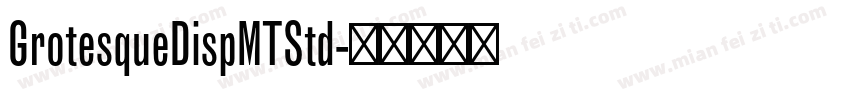 GrotesqueDispMTStd字体转换
