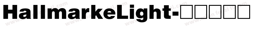 HallmarkeLight字体转换