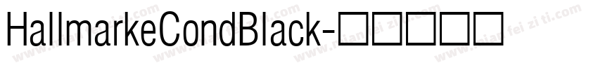 HallmarkeCondBlack字体转换