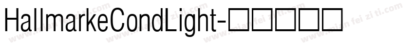 HallmarkeCondLight字体转换