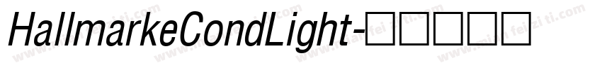 HallmarkeCondLight字体转换