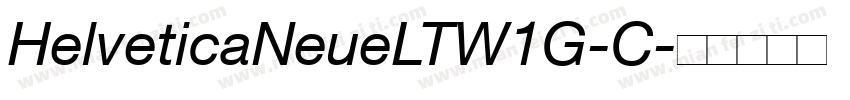 HelveticaNeueLTW1G-C字体转换