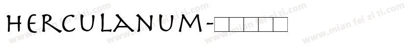 Herculanum字体转换