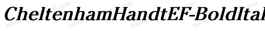 CheltenhamHandtEF-BoldItalic字体转换