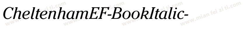 CheltenhamEF-BookItalic字体转换