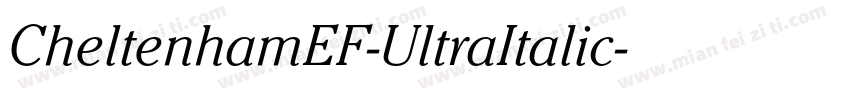 CheltenhamEF-UltraItalic字体转换