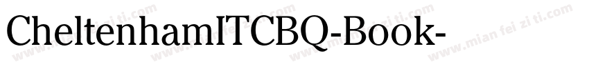 CheltenhamITCBQ-Book字体转换