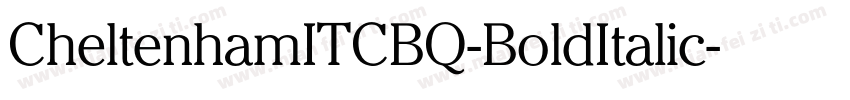 CheltenhamITCBQ-BoldItalic字体转换