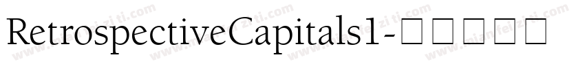 RetrospectiveCapitals1字体转换