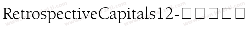 RetrospectiveCapitals12字体转换