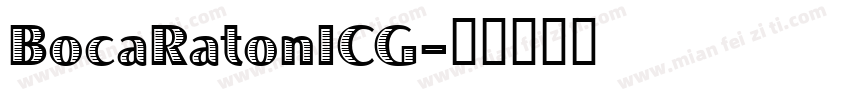 BocaRatonICG字体转换