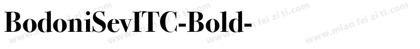 BodoniSevITC-Bold字体转换