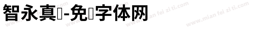 智永真书字体转换