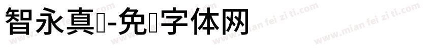 智永真书字体转换