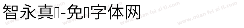 智永真书字体转换