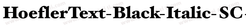 HoeflerText-Black-Italic-SC字体转换