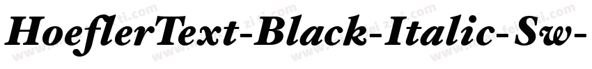 HoeflerText-Black-Italic-Sw-SC字体转换